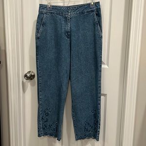 Christopher & Banks size 8 cropped denim jeans